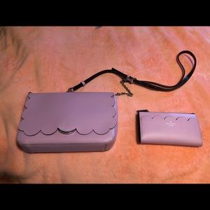Kate Spade Scalloped Crossbody & Wallet